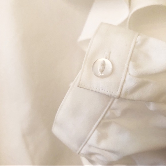 Red Valentino: ruffle front button down blouse - Picture 3 of 8